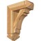 Ekena Millwork Merced Arts and Crafts Rough Sawn Bracket w/ Offset Brace, Western Red Cedar, 6"W x 16"D x 20"H BKT0604X16X20MRC03RWR - alternate 1